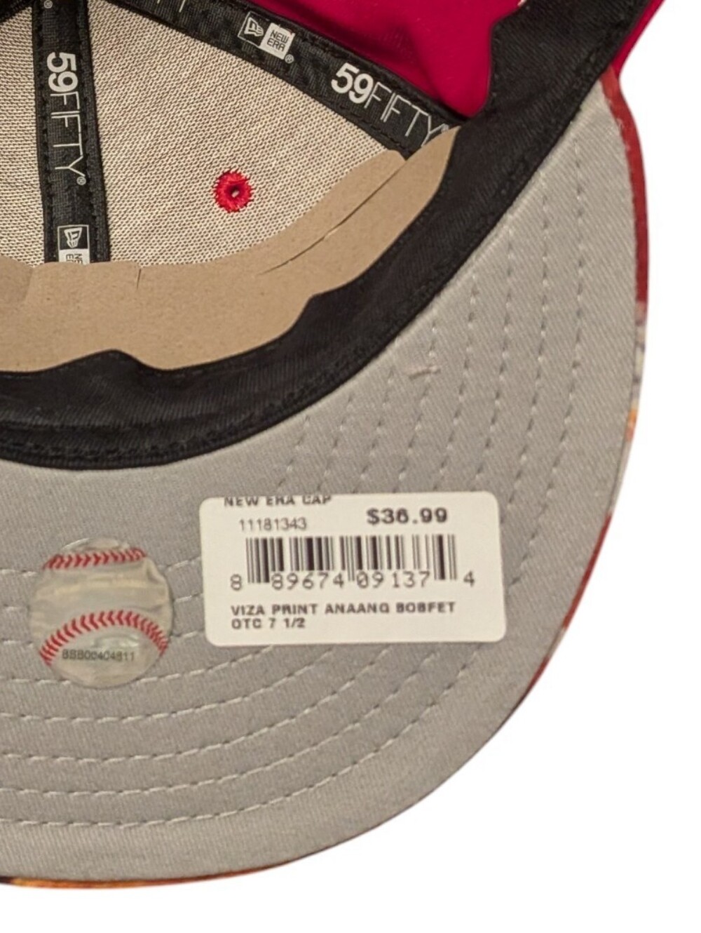 NWT MLB x Star Wars (Boba Fett) Los Angeles Angels New Era Hat Size 7& 1/2 - Picture 6 of 6
